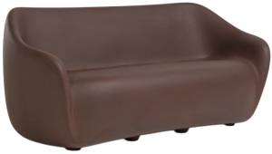 Диван пластиковый двухместный Reborn Standard мокко коричневый 1180х800х700 мм