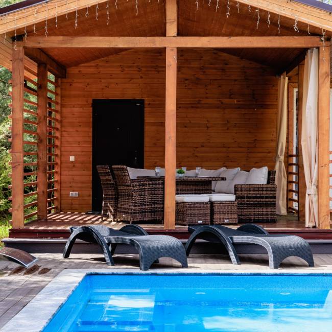 Комплект пластиковых шезлонгов MARK антрацитовых (без матрасов)