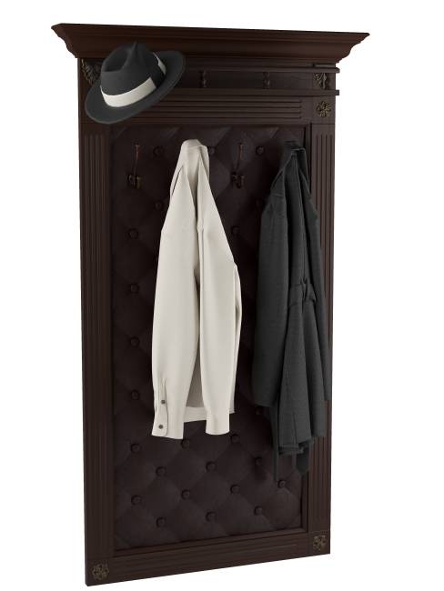 Вешалка в прихожую Сильвия Н3 экокожа корич./темно-корич. Вешалка в прихожую Сильвия Н3 экокожа корич./темно-корич.