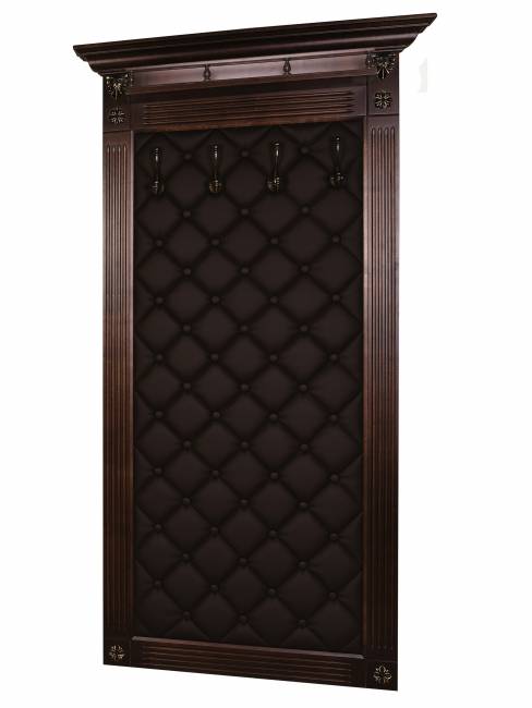 Вешалка в прихожую Сильвия Н3 экокожа корич./темно-корич. Вешалка в прихожую Сильвия Н3 экокожа корич./темно-корич.