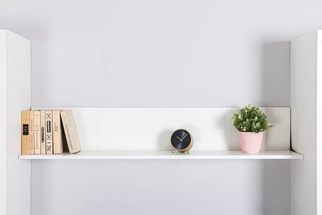 Комод-ТВ-тумба Валенсия 13.309 с навесной полкой цвет белый шагрень Комод-ТВ-тумба Валенсия 13.309 с навесной полкой цвет белый шагрень