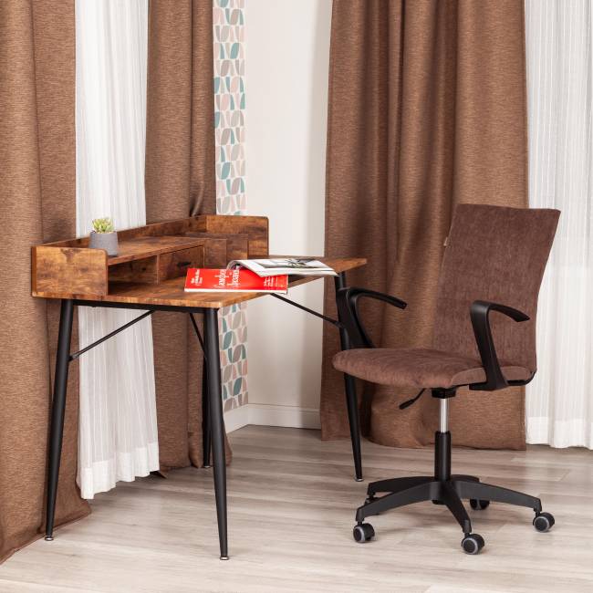 Кресло SPARK флок , коричневый, 6 коричневый флок