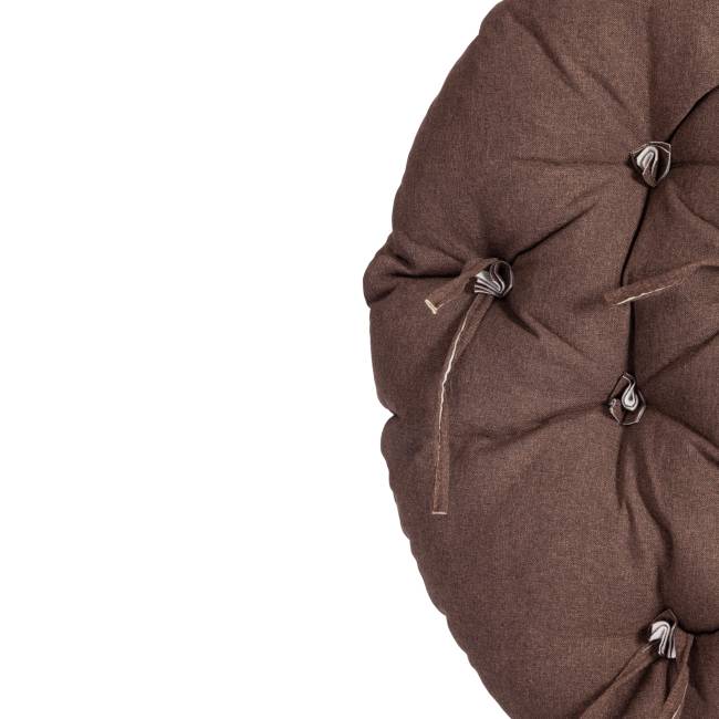 Кресло CLOUDE HOME рогожка/металл, 97х98х90-96см, коричневый, 3М7-147 коричневый рогожка/металл