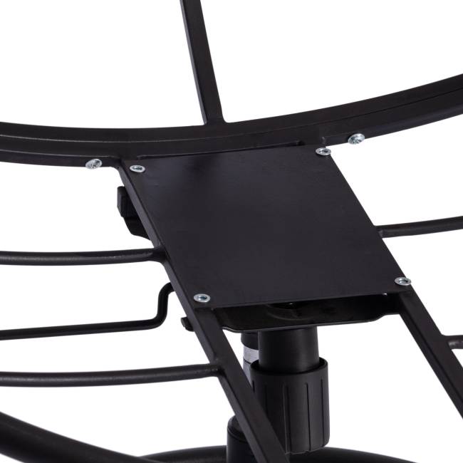 Кресло CLOUDE HOME рогожка/металл, 97х98х90-96см, коричневый, 3М7-147 коричневый рогожка/металл