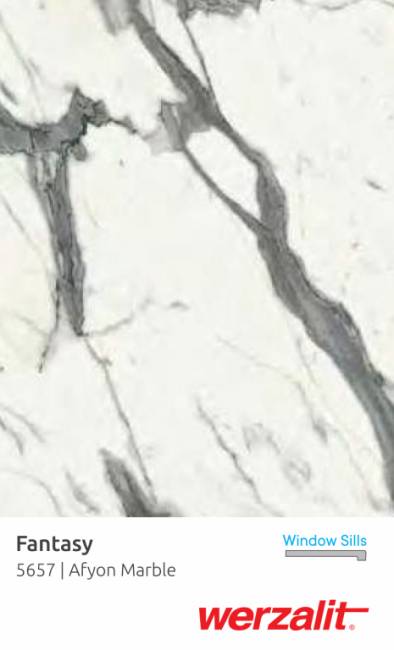 Столешница прямоугольная Werzalit Fantasy афьонский мрамор 700х1200х20.5 мм