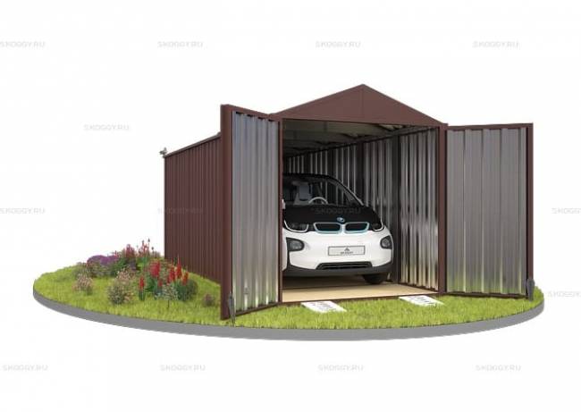 Хозблок SKOGGY секционный с двускатной крышей 6 х 2 м, шоколадный Хозблок SKOGGY секционный с двускатной крышей 6 х 2 м, шоколадный