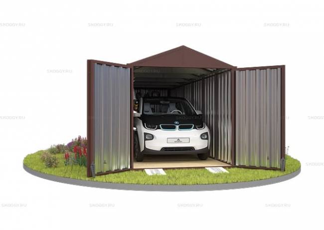 Хозблок SKOGGY секционный с двускатной крышей 6 х 2 м, шоколадный Хозблок SKOGGY секционный с двускатной крышей 6 х 2 м, шоколадный