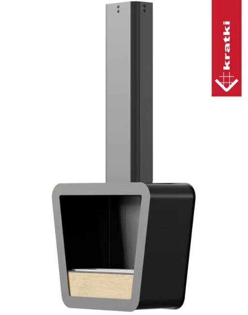 Биокамин подвесной Kratki Prismo TUV