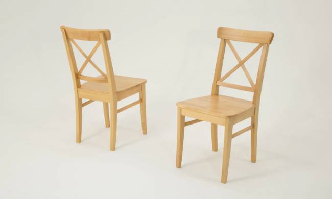 Стол Монте К 90 натур со стульями Ингольф натур