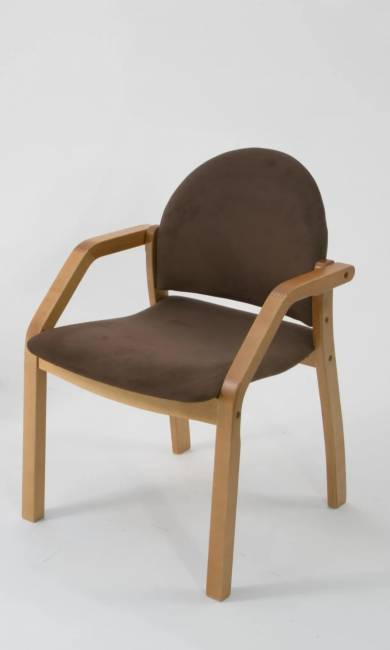 Стол Монте К 90 натур со стульями Джуно натур велюр коричневый Стол Монте К 90 натур со стульями Джуно натур велюр коричневый