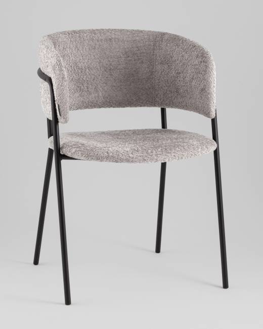 Кресло Нэлли New, букле светло-серый