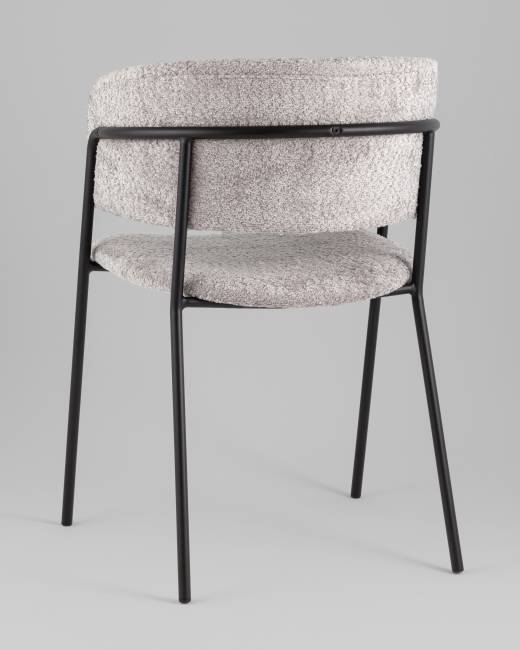 Кресло Нэлли New, букле светло-серый