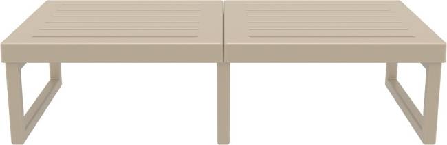 Комплект пластиковой мебели Mykonos XL бежевый, черный Комплект пластиковой мебели Mykonos XL бежевый, черный