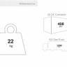 Стул пластиковый полубарный Air Bar 65 бежевый 440х510х950 мм