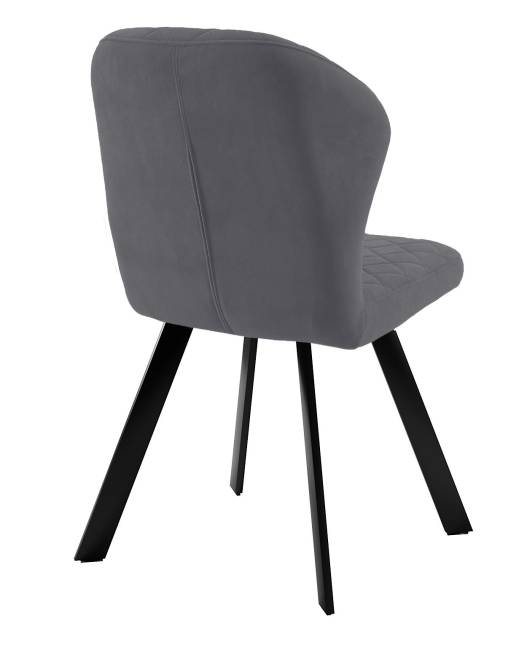 Стул DikLine 339 поворотный B28 ANTRACITE, ножки черные