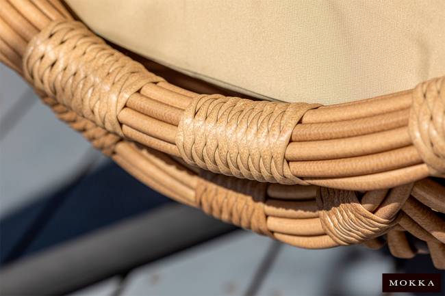 MOKKA MAJORCA подвесное кресло двухместное, цвет соломенный
