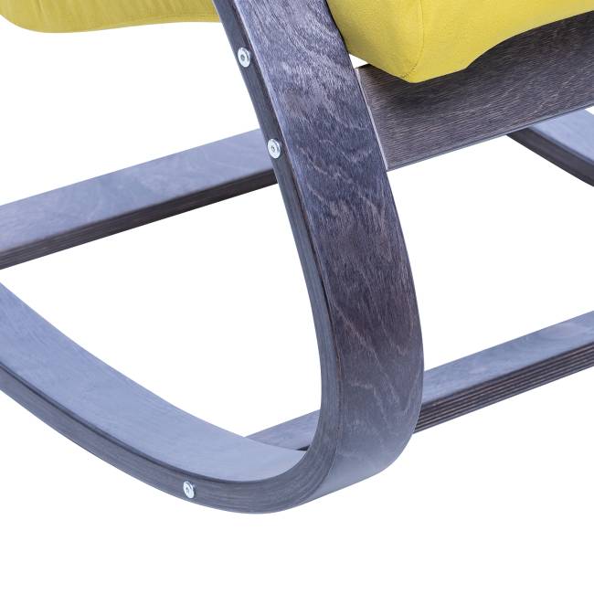 Кресло-качалка Leset Милано Венге текстура V28 желтый Кресло-качалка Leset Милано Венге текстура V28 желтый