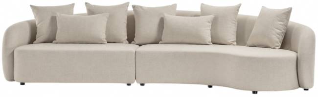 Диван модульный с подушками Cosy Modular конопляный 3600х1100х740 мм Диван модульный с подушками Cosy Modular конопляный 3600х1100х740 мм