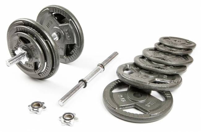 Набор гантелей с железной ручкой "HAMMERTONE", 2x19 кг