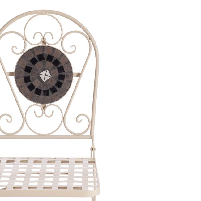 Стул Secret de Maison VICENZA (mod. PL08-7451RV) металл, 36*35*91 см, белый/плитка "калейдоскоп" (Комплект из 2 шт.) белый металл Стул Secret de Maison VICENZA (mod. PL08-7451RV) металл, 36*35*91 см, белый/плитка "калейдоскоп" (Комплект из 2 шт.) белый металл