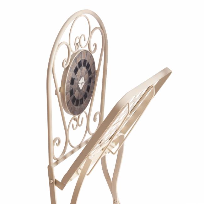 Стул Secret de Maison VICENZA (mod. PL08-7451RV) металл, 36*35*91 см, белый/плитка "калейдоскоп" (Комплект из 2 шт.) белый металл Стул Secret de Maison VICENZA (mod. PL08-7451RV) металл, 36*35*91 см, белый/плитка "калейдоскоп" (Комплект из 2 шт.) белый металл