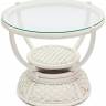 Столик кофейный Andrea ротанг, D60х50см, TCH White (белый) TCH White (белый) ротанг