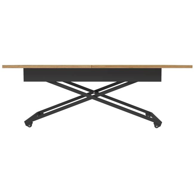 Стол универсальный трансформируемый АНДРЭ Loft ЛДСП дуб вотан/чёрный Стол универсальный трансформируемый АНДРЭ Loft ЛДСП дуб вотан/чёрный