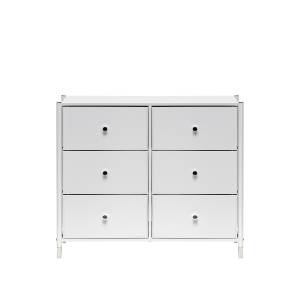 Комод Leset Хайди 6 ящиков Белый Белый