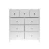 Комод Leset Хайди 9 ящиков Белый Белый