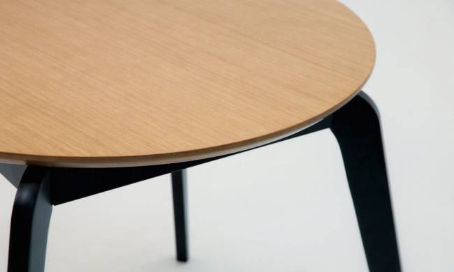 Стол Arki К 90 чёрный/натур