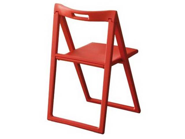 Стул пластиковый складной Enjoy красный 490х500х775 мм