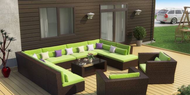 Лаунж зона МЕРИБЕЛЬ + 2 кресла