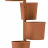 Кашпо пластиковое Hevea терракотовый 510х510х1750 мм