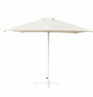 Зонт Митек уличный  2,5х2,5 м без волана, алюминий, с подставкой