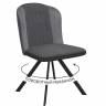 Стул DikLine 299 поворотный NS13 GRAPHITE/C56 серый, ножки черные