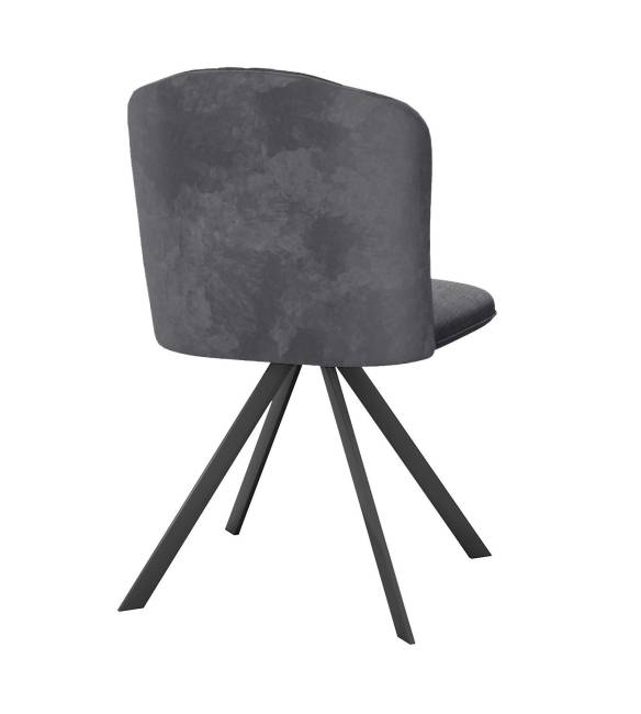 Стул DikLine 299 поворотный NS13 GRAPHITE/C56 серый, ножки черные