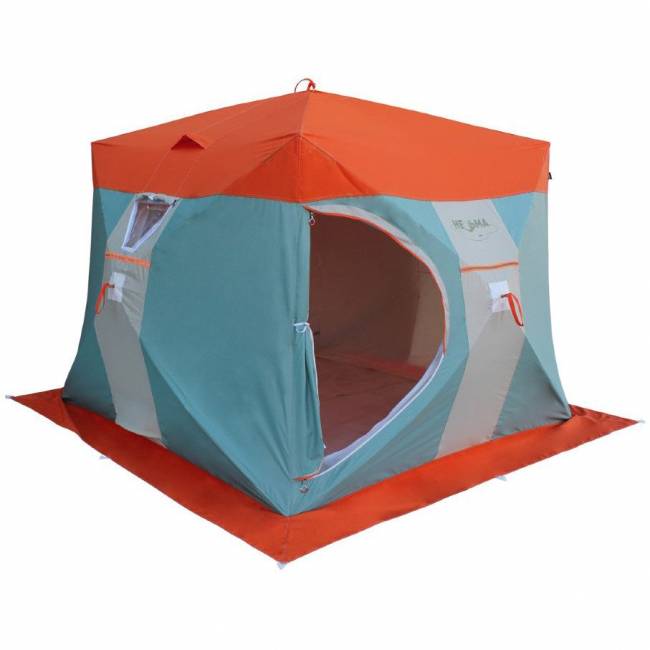 Палатка для зимней рыбалки Митек Нельма Куб-3 Люкс Профи (двухслойная, серебрянка) Палатка для зимней рыбалки Митек Нельма Куб-3 Люкс Профи (двухслойная, серебрянка)