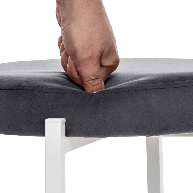 Табурет Leset Авис профиль Ultra Grafit Белый Табурет Leset Авис профиль Ultra Grafit Белый