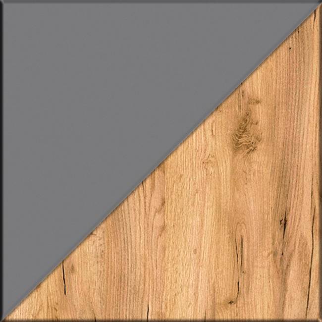 Двуспальная кровать Остин 1600 с ортопедическим основанием цвет серый графит/дуб крафт золотой