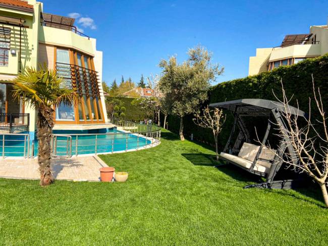 Качели пластиковые плетеные с подушкой Hawaii антрацит 2250х1640х2020 мм