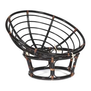 Кресло PAPASAN/ПАПАСАН 23/01 W /без подушки/ 115х101х104 см, Antique brown (античный черно-коричневый) темно-коричневый