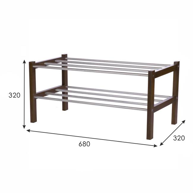 Обувница Атлас средне-коричневый