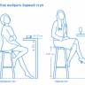 Стул пластиковый полубарный Lido Mini голубой 475х495х865 мм