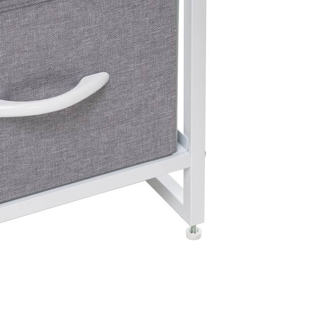 Комод Leset Ноа широкий, Каркас Белый, Светло-серый Белый Светло-серый