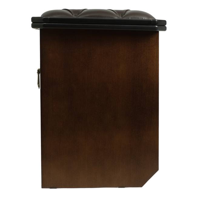 Банкетка Патриция 2 орех, к/з Ева 1, каретная стяжка Л