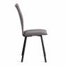 Стул обеденный La Rousse флок , серый/черный, 29, 49х50х93 серый флок Стул обеденный La Rousse флок , серый/черный, 29, 49х50х93 серый флок