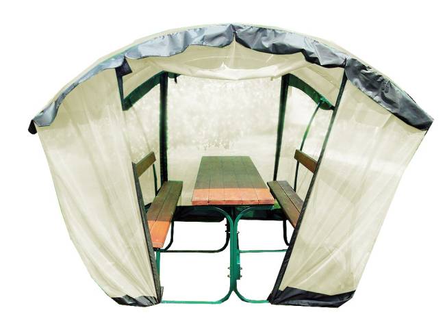 Чехол 2900х2000х2050 зеленый, бежевый для беседки