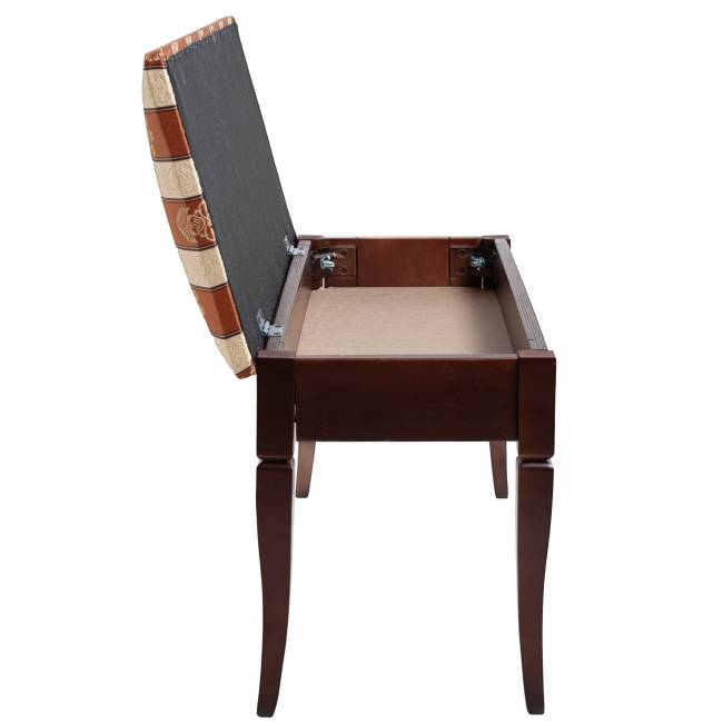 Банкетка Вивальди М с ящиком средне-коричневый, ткань полоса коричн. Банкетка Вивальди М с ящиком средне-коричневый, ткань полоса коричн.