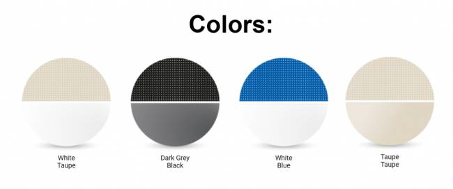 Шезлонг-лежак пластиковый Rio темно-серый, черный 1870х690х330 мм