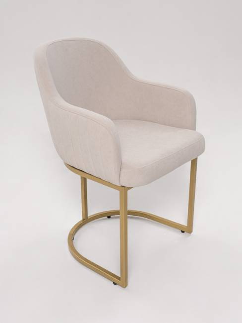 Стул Amely ivory / Gold